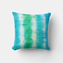 Inktstrepen Zomervibes Tie Dye Kussen