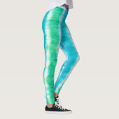 Inktstrepen Zomervibes Tie Dye Leggings (Rechts)