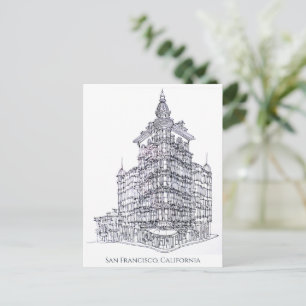 Inkttekening Columbus Tower, San Francisco, CA Briefkaart