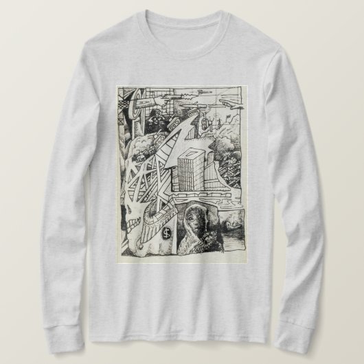 inkttekening van gewone T-shirt (Design voorkant)