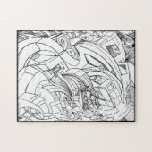 Inkttekenpuzzel Legpuzzel (Horizontaal)