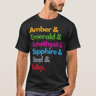 Inkttypes lijst ontwerp voor Lorcana Kaart Came fa T-shirt
