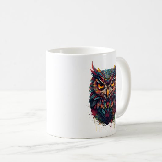 inktveren uil koffiemok (Voorkant rechts)