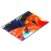 Inktverf exploderen: kleurrijk Abstract Notitieboek (Linkerzijde)