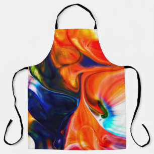 Inktverf exploderen: kleurrijk Abstract Schort