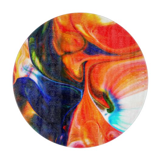 Inktverf exploderen: kleurrijk Abstract Snijplank (Voorkant)