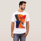 Inktverf exploderen: kleurrijk Abstract T-shirt (Voorkant volledig)