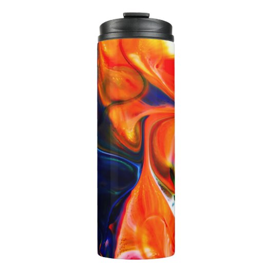 Inktverf exploderen: kleurrijk Abstract Thermosbeker (Voorkant)