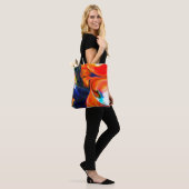 Inktverf exploderen: kleurrijk Abstract Tote Bag (Op model)