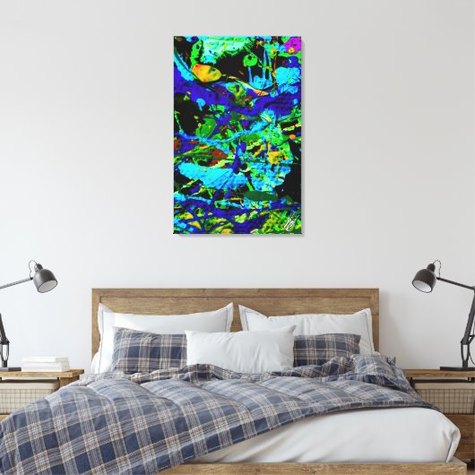 Inktvis Canvas Afdruk (Insitu (Slaapkamer))