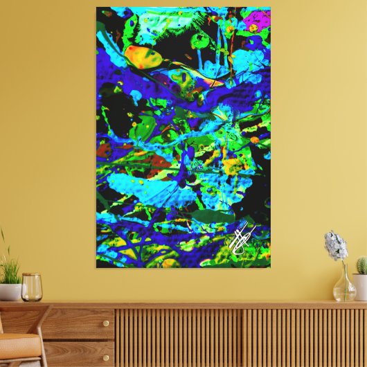 Inktvis Canvas Afdruk (Insitu (Woonkamer))