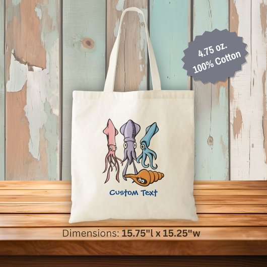 Inktvis Cartoons Tote Bag