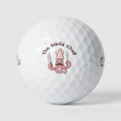 Inktvis Chef Cartoon Golfballen (Voorkant)