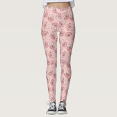 Inktvis Chef Cartoon Patroon Leggings (Voorkant)