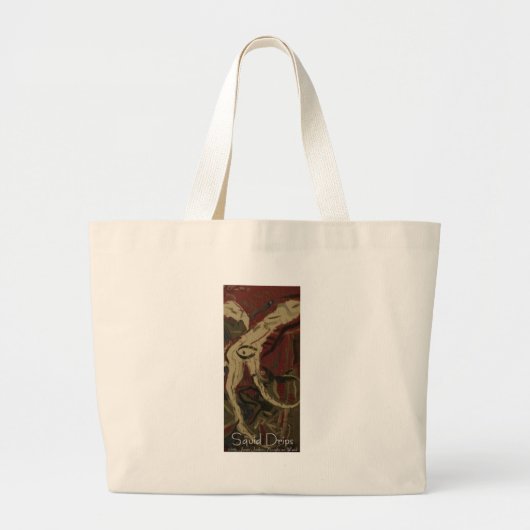 inktvis druipt grote tote bag (Voorkant)