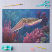 Inktvis en Koraal Decoupage Tissuepapier (Craft)