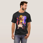 Inktvis en Octopus Vrienden T-shirt (Voorkant volledig)