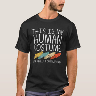 Inktvis Halloween Menselijk Kostuum Weekdieren Eas T-shirt