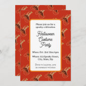 inktvis Halloween Party Kaart (Voorkant / Achterkant)