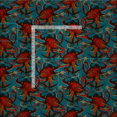 inktvis inkt turquoise stof (Delen)