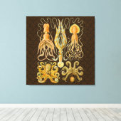 Inktvis Octopus Pijlinktvis Mariene Natuur Canvas Afdruk (Insitu (Houten vloer))