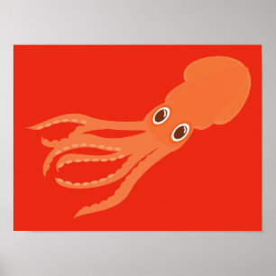 Inktvis Poster
