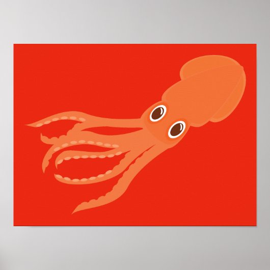 Inktvis Poster (Voorkant)