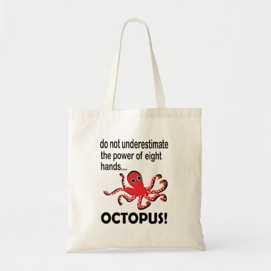 Inktvis Schattig Dier Grappige Inktvis Tote Bag (Voorkant)