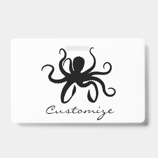 Inktvis Silhouet Thunder_Cove Badge (Voorzijde)