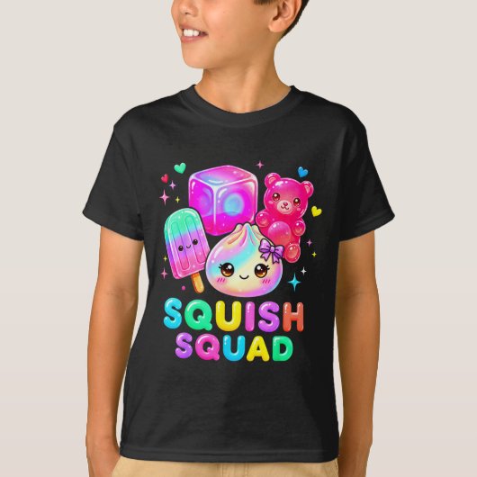Inktvis squad dumpling kawaii pastel anime verjaar t-shirt (Voorkant)