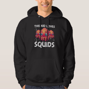 inktvis voor kinderen jongens octopus kust kraken  hoodie