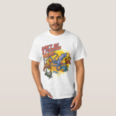 Inktvisgevechten T-shirt (Voorkant volledig)