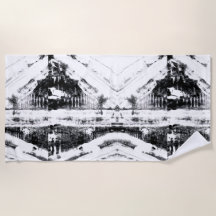 Inktvlek Graffiti Strandtowel