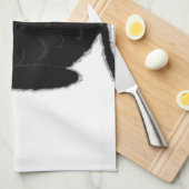 Inktvlek Uil Theedoek (Quarter Fold)
