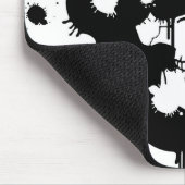 inktvlekken Creëer een schedel Silhouette Muismat (Hoek)