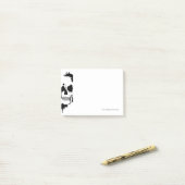 inktvlekken Creëer een schedel Silhouette Post-it® Notes (Op bureau)