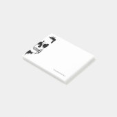 inktvlekken Creëer een schedel Silhouette Post-it® Notes (Schuin)