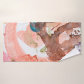 Inktvlekken op wit papier, acryl, kunst, a badhanddoek (Badhanddoek)