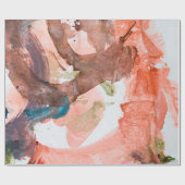 Inktvlekken op wit papier, acryl, kunst, a cadeaupapier (Vlak)