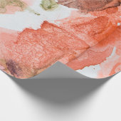 Inktvlekken op wit papier, acryl, kunst, a cadeaupapier (Hoek)