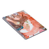 Inktvlekken op wit papier, acryl, kunst, a notitieboek (Rechterzijde)