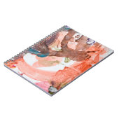 Inktvlekken op wit papier, acryl, kunst, a notitieboek (Linkerzijde)