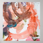 Inktvlekken op wit papier, acryl, kunst, a poster (Voorkant)