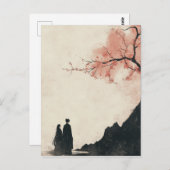 Inktwas schilderen briefkaart (Voorkant / Achterkant)