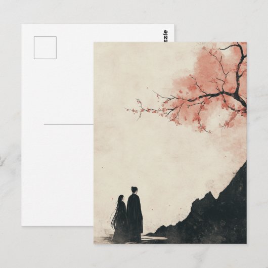 Inktwas schilderen briefkaart (Voorkant / Achterkant)