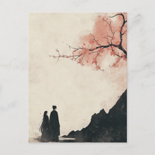 Inktwas schilderen briefkaart (Voorkant)