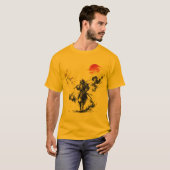 Inktwassen samoerai krijger t-shirt (Voorkant volledig)