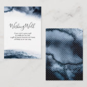 Inktzwarte waterverf | Wenskaart Informatiekaartje (Voorkant / Achterkant)