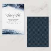 Inktzwarte waterverf | Wenskaart Informatiekaartje (Voorkant / Achterkant)