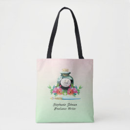  Inkwell en Dip Pen Freelance Writer Tote Bag